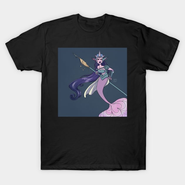 Mermaid Warrior Princess T-Shirt by Tihara